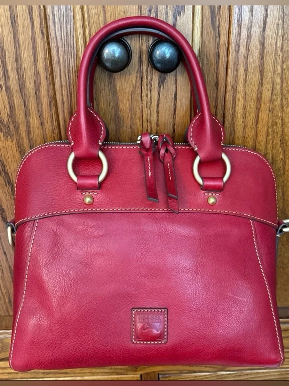 Dooney & Bourke Cameron Satchel in red